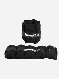 Irm-Fitness أوزان معصم 2 كجم × 2 قطع قابلة للتعديل أسود