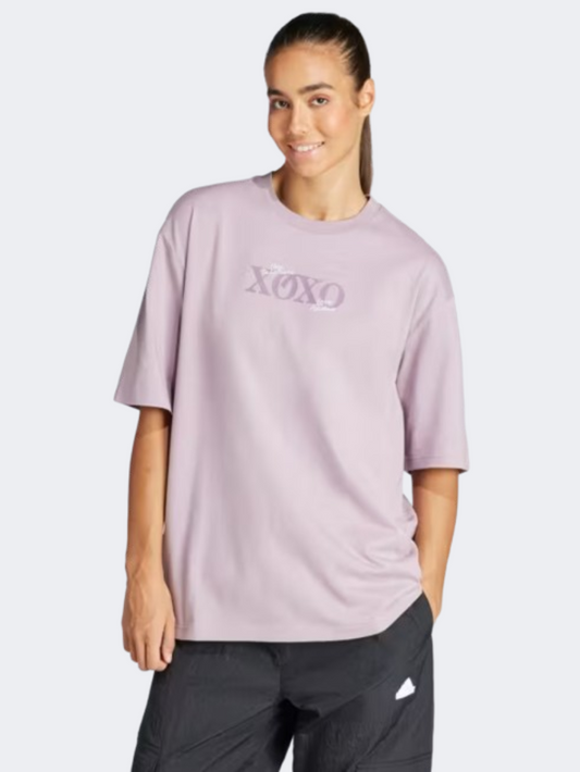 Adidas Lounge Women Sportswear T-Shirt Preloved Fig