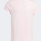Adidas Essentials Big Logo Kids-Girls Sportswear T-Shirt Pink/White