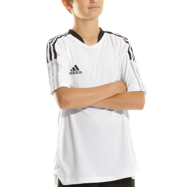 Adidas Tiro 21 Gs Football T-Shirt White