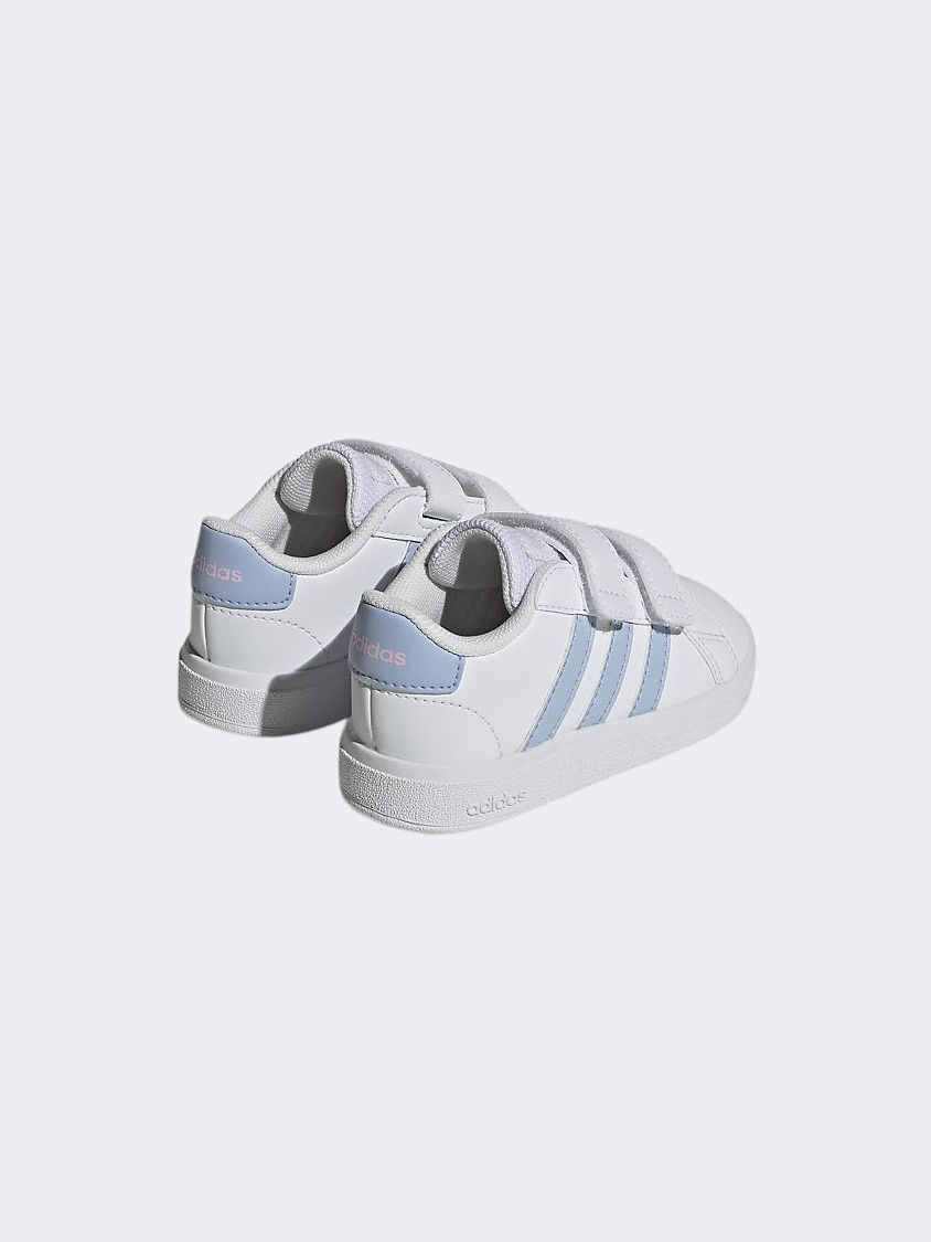 Adidas Grand Court 2.0 Infant-Girls Sportswear Shoes White /Blue/Pink