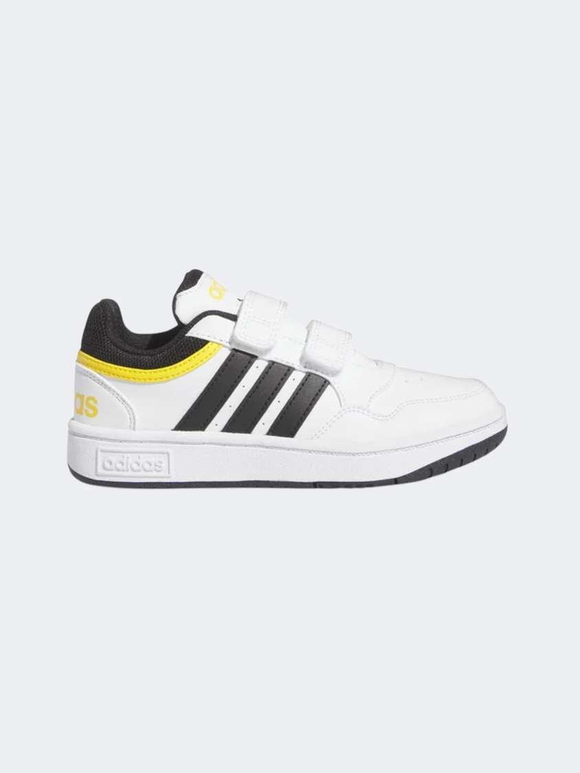 Adidas Hoops 3.0 Ps-Boys Sportswear Shoes White/Black/ Gold