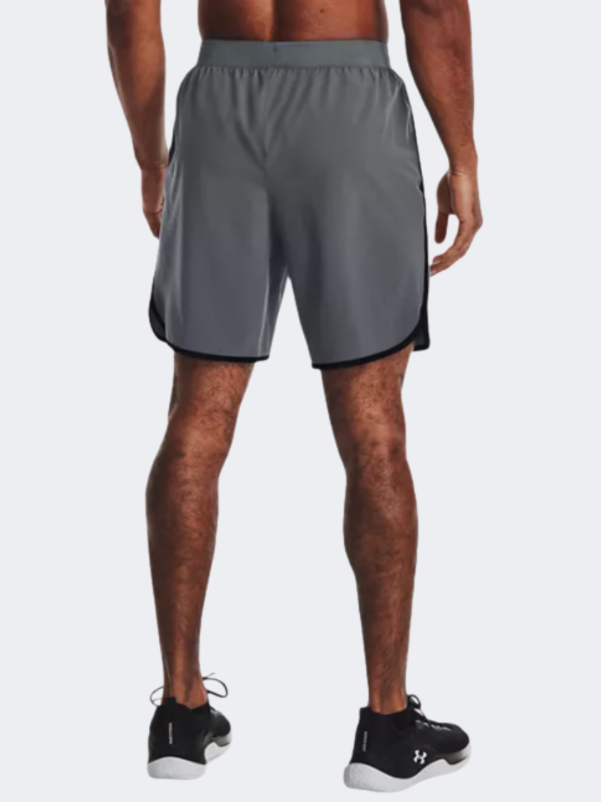 Under Armour Hiit Woven Men Training Short Pitch Grey Black Mike