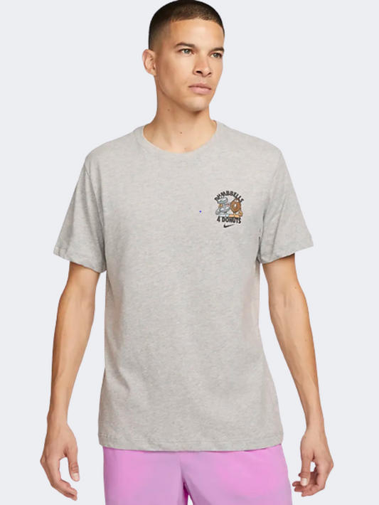 Nike Dri-Fit Men Training T-Shirt Grey