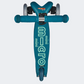 Micro Mini Deluxe 3In1 Push Bar Kids Skating Scooter Ice Blue Mmd057