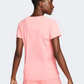 Nike Dri-Fit Race Women Running T-Shirt Coral Chalk