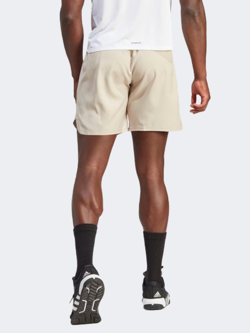 Adidas Designed For Movement Men Training Short Wonder Beige