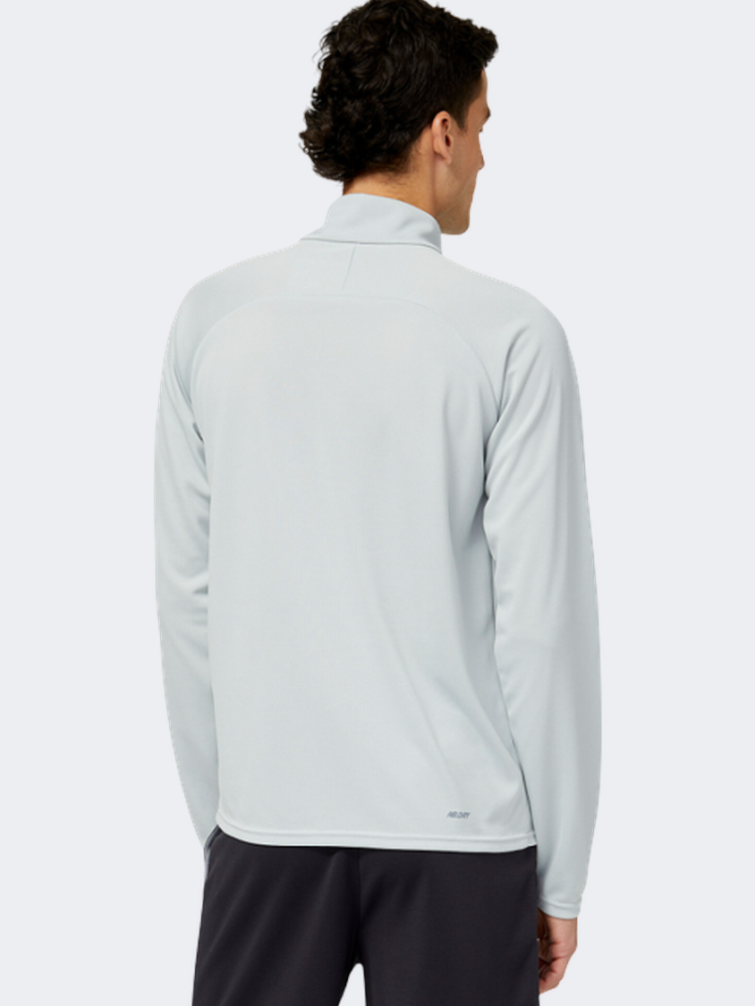 New Balance Tenacity Grit 1/4 Zip Men Performanc Long Sleeve Light Aluminium
