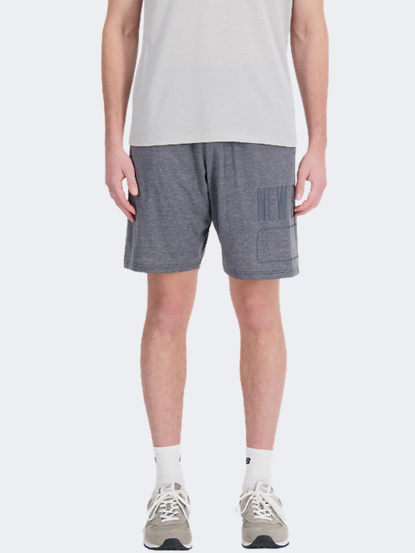 New Balance Tenacity Heathertech Men Performance Short Black Heather