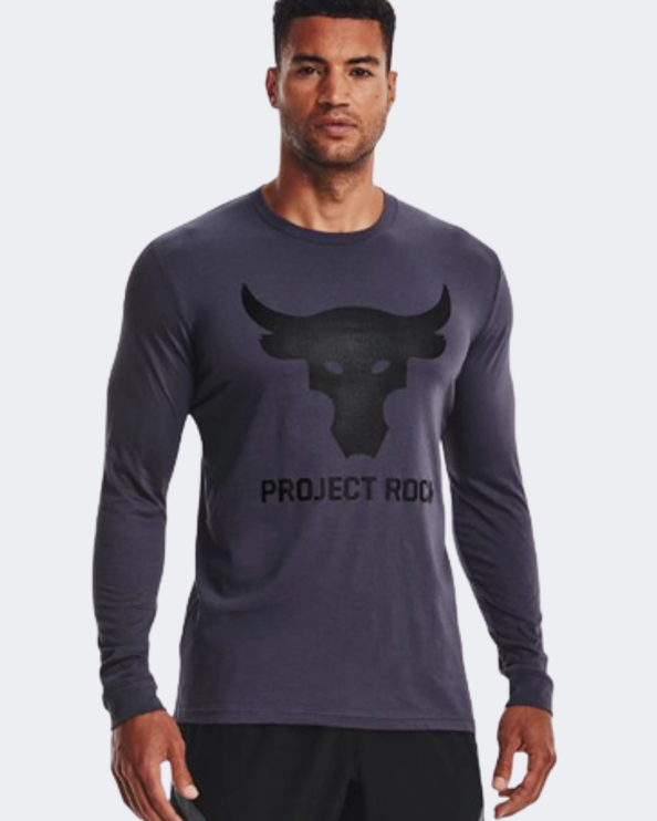 Under Armour Project Rock Brahma Bull Men Training Long Sleeve Steel/Black 1374847-558