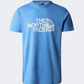 The North Face Woodcut Dome Men Lifestyle T-Shirt Blue