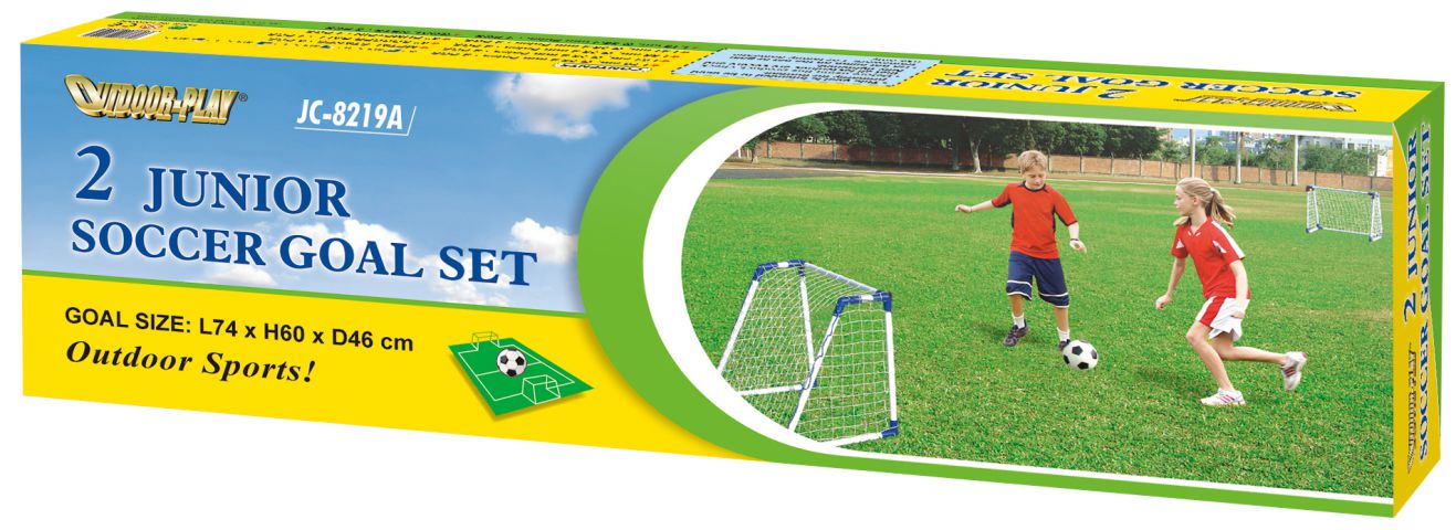 Outdoor Play Junior Sooccer Goal Set Unisex Outdoor White/Blue Jc-8219A
