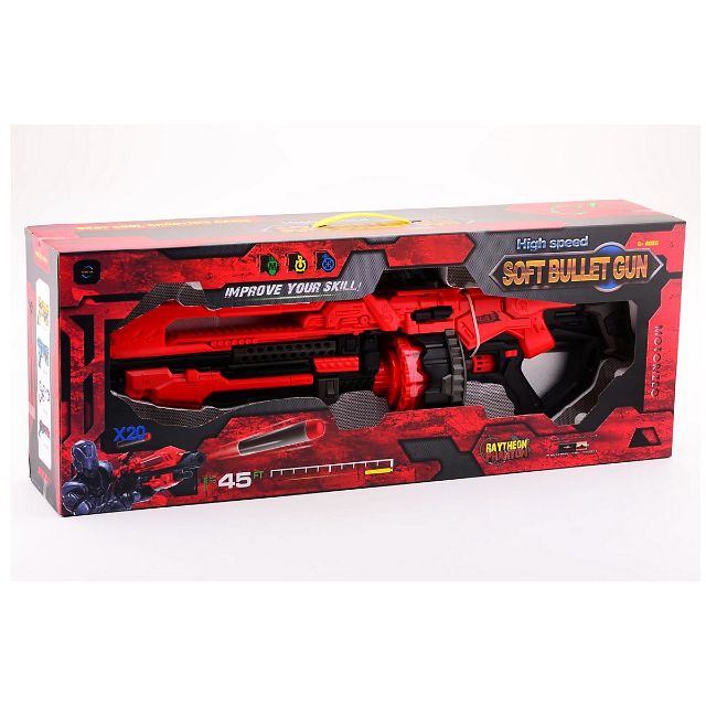 Johntoy Serve & Protect Shooter Extrm 80Cm B/O/20Drt Unisex Multisport Crossbow Black And Red 26972