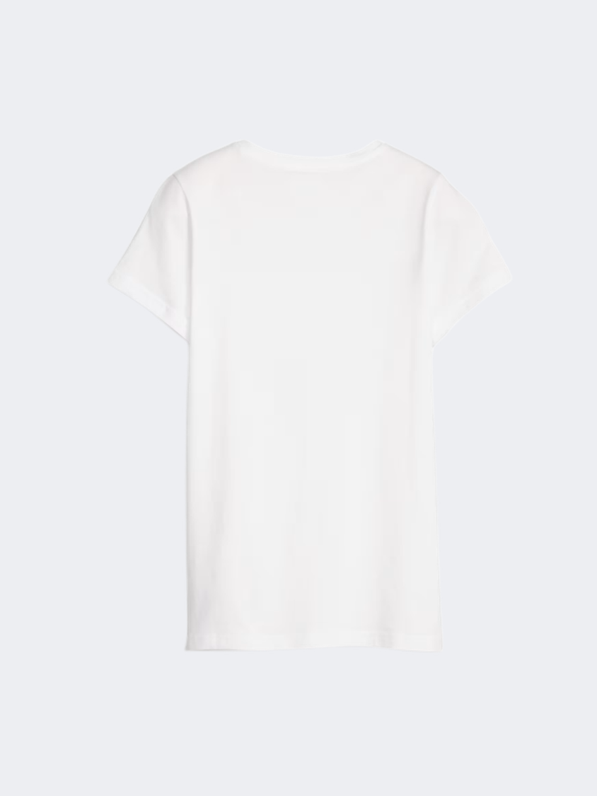 Puma Essential Plus Graphic Women Lifestyle T-Shirt White