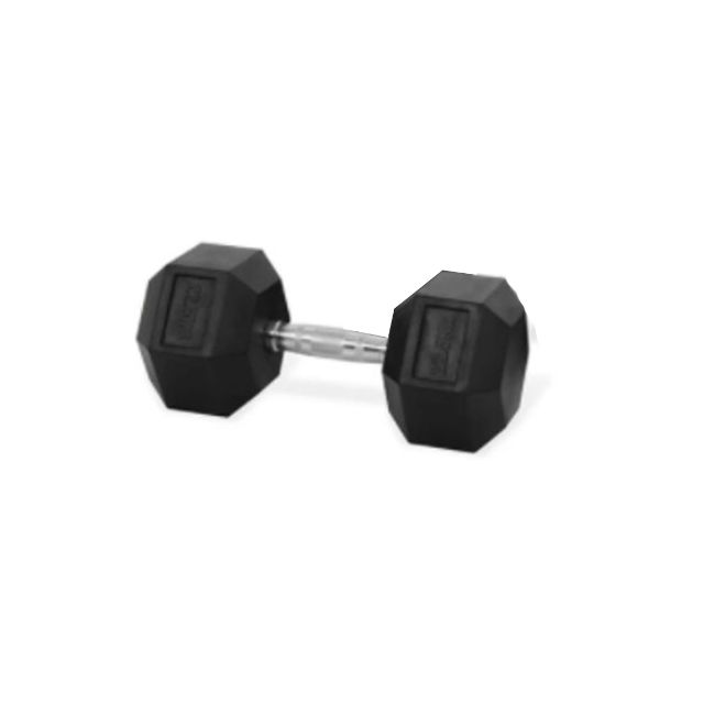 Irm-Fitness Factory Rubber Hex Dumbbell 22.5 Kg Ng Fitness Weight Black Hd-001