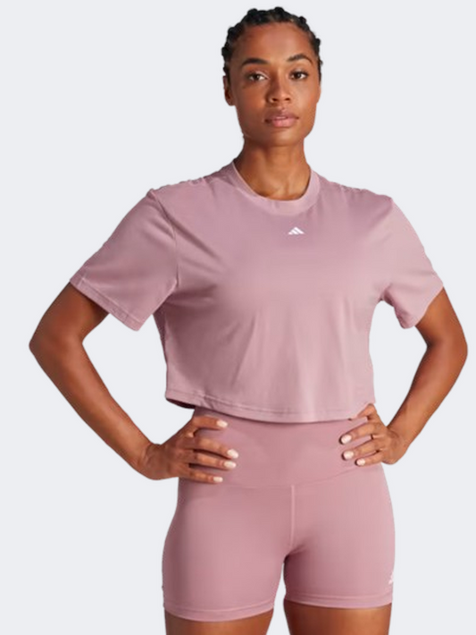 Adidas Studio Women Training T-Shirt Wonder Orchid