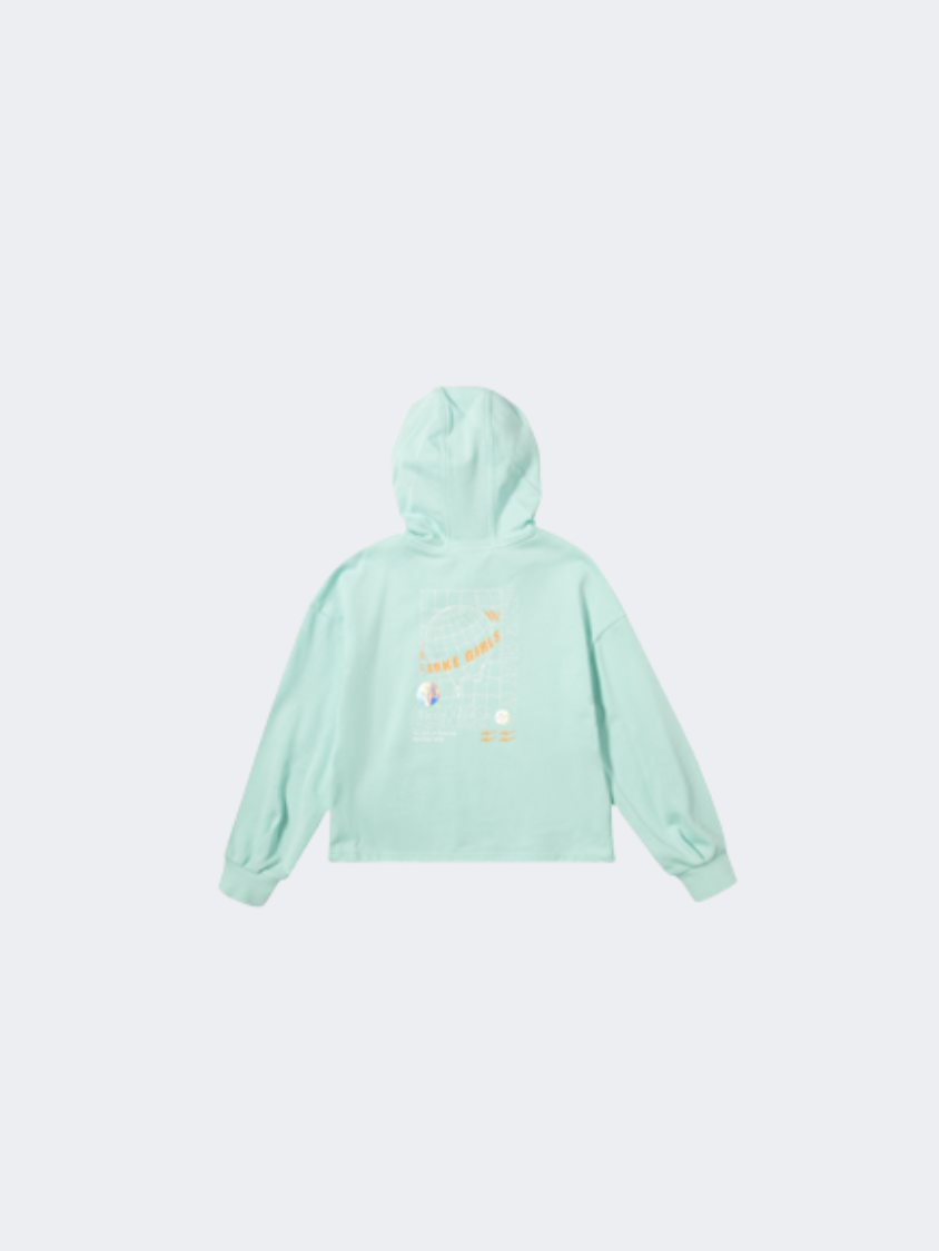 Erke Sea Kids-Girls Lifestyle Hoody Green