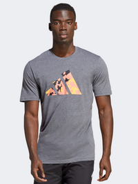 Ib8260-Tr-Es+ بل لوج تي رمادي داكن/أبيض