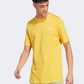 Adidas Essentials Single Jersey Embroidered Men Sportswear T-Shirt Bold Gold