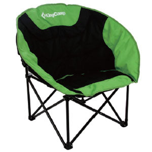 King Camp Unisex Outdoor Kc3816 Moon Leisure Black/Green Chair.