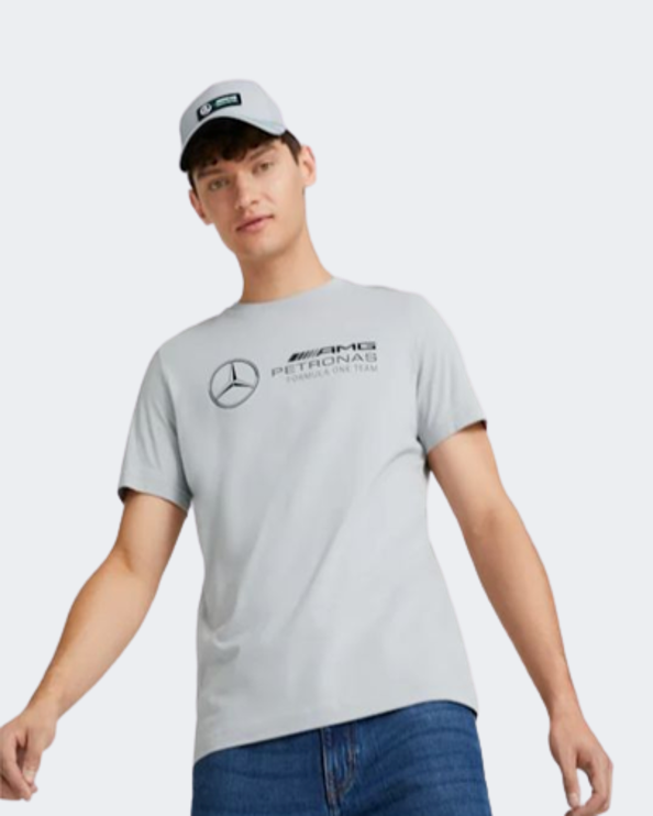 Puma Mercedes-Amg Petronas F1 Essentials Men Lifestyle T-Shirt Silver 53644702