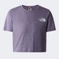 The North Face Simple Dome Cropped Girls Lifestyle T-Shirt Lunar Slate