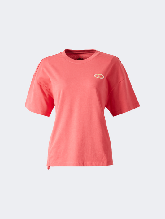 Erke Crew Neck Women Lifestyle T-Shirt Pink