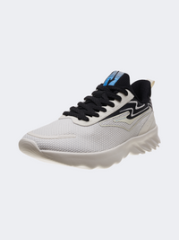 إركي حذاء جري رجالي مبطن أبيض/أسود