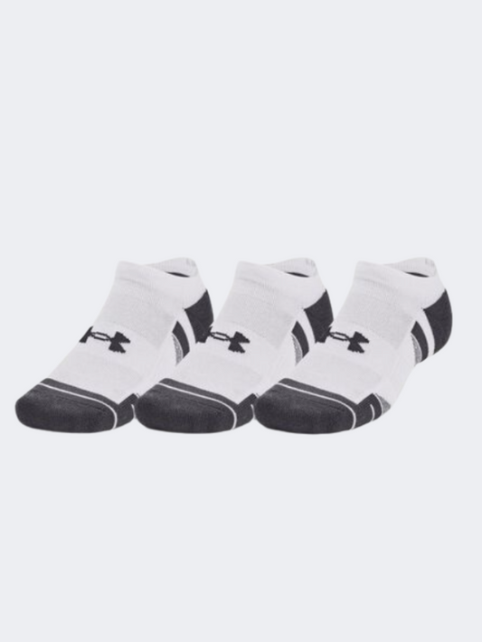 Under Armour Performance Tech 3Pk Unisex Training Sock White/Jet Grey