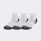 Under Armour Performance Tech 3Pk Unisex Training Sock White/Jet Grey