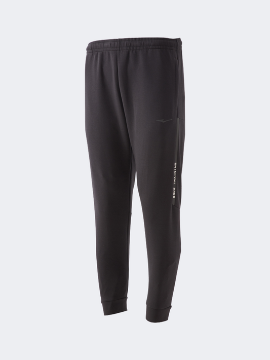 Erke Knitted Cropped Men Training Pant Black
