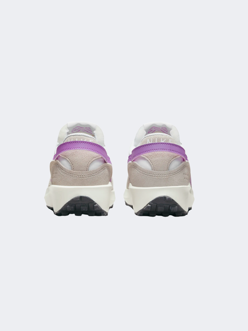 Nike Waffle Debut Women Lifestyle Shoes White/Brown/Fuchsia