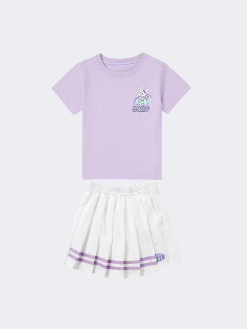 Erke Tricot Little-Girls Lifestyle Suit Purple/White