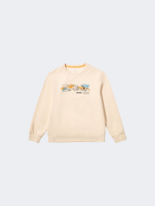 Erke Pullover Kids-Boys Training Sweatshirt White