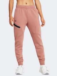 بنطال لايف ستايل نسائي Under Armour Unstoppable وردي كانيون/أسود