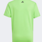 Adidas Hiit Graphic Boys Sportswear T-Shirt Lime/Silver/Ink