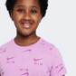 Nike Air Crop Girls Lifestyle T-Shirt Rush Fuchsia