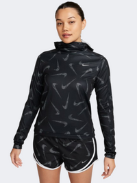 هودي جري نسائي Nike Swoosh باللون الأسود