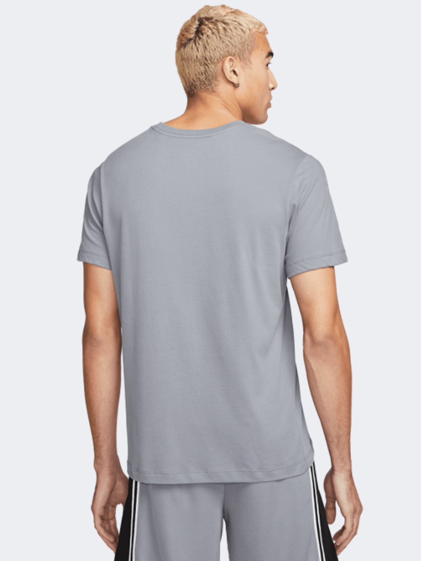 Nike Dri-Fit Men Basketball T-Shirt Grey