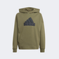 Adidas Future Icons Logo Kids-Boys Sportswear Hoody Olive Strata/Black