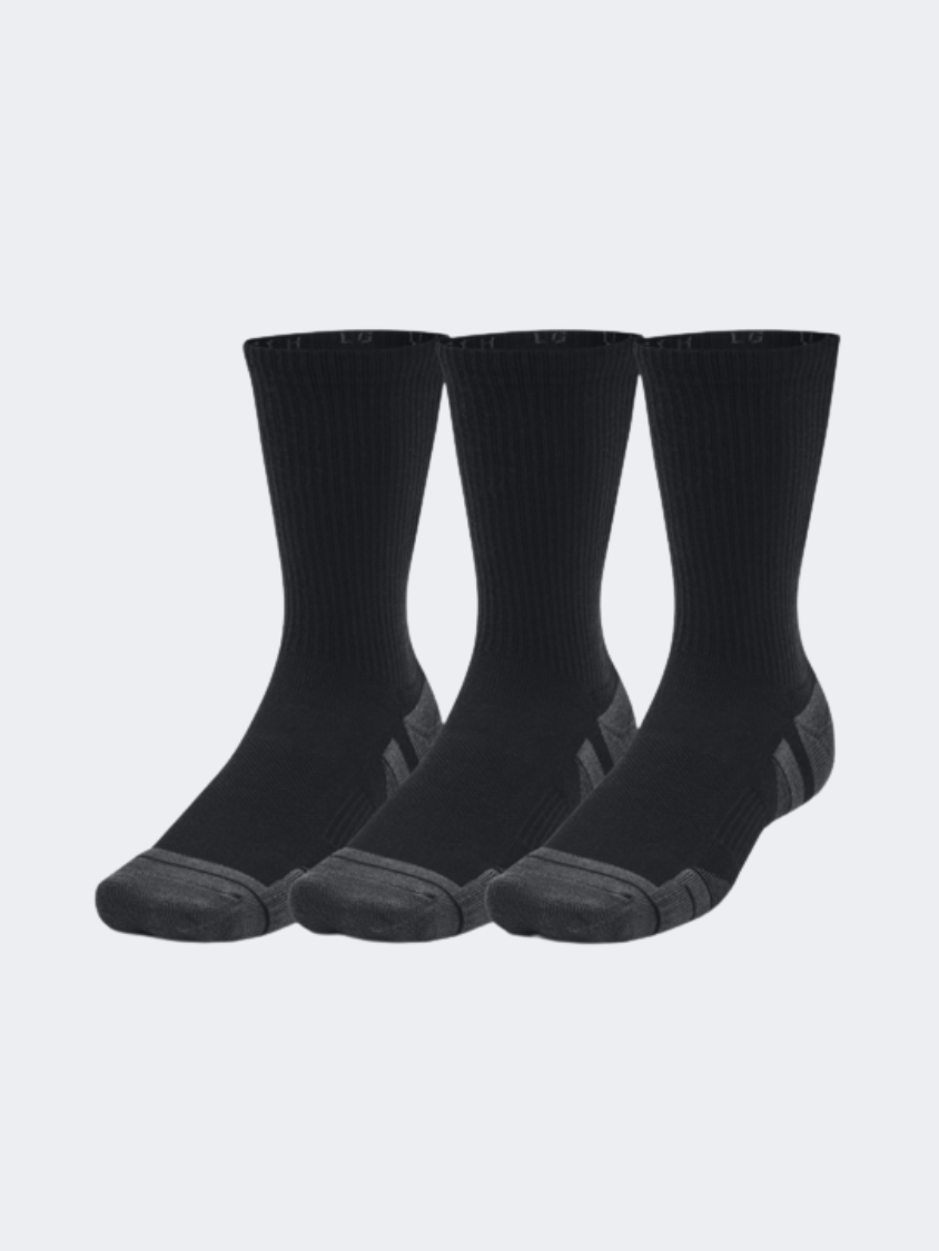 Under Armour Performance Tech 3Pk Unisex Training Sock Black/Jet Grey
