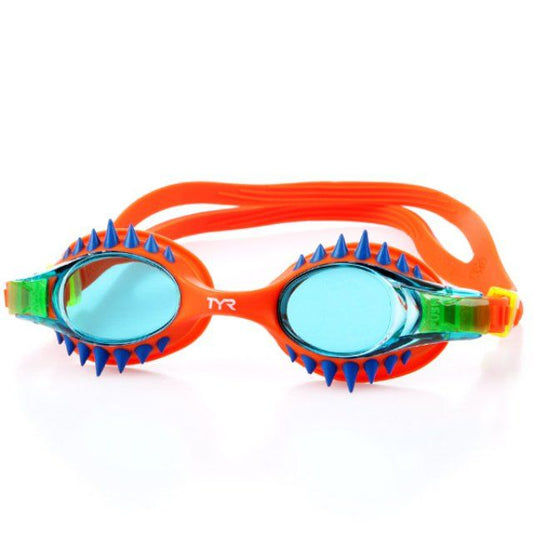 Tyr Swimple Spikes Kids Swim Goggles Blue/Orange