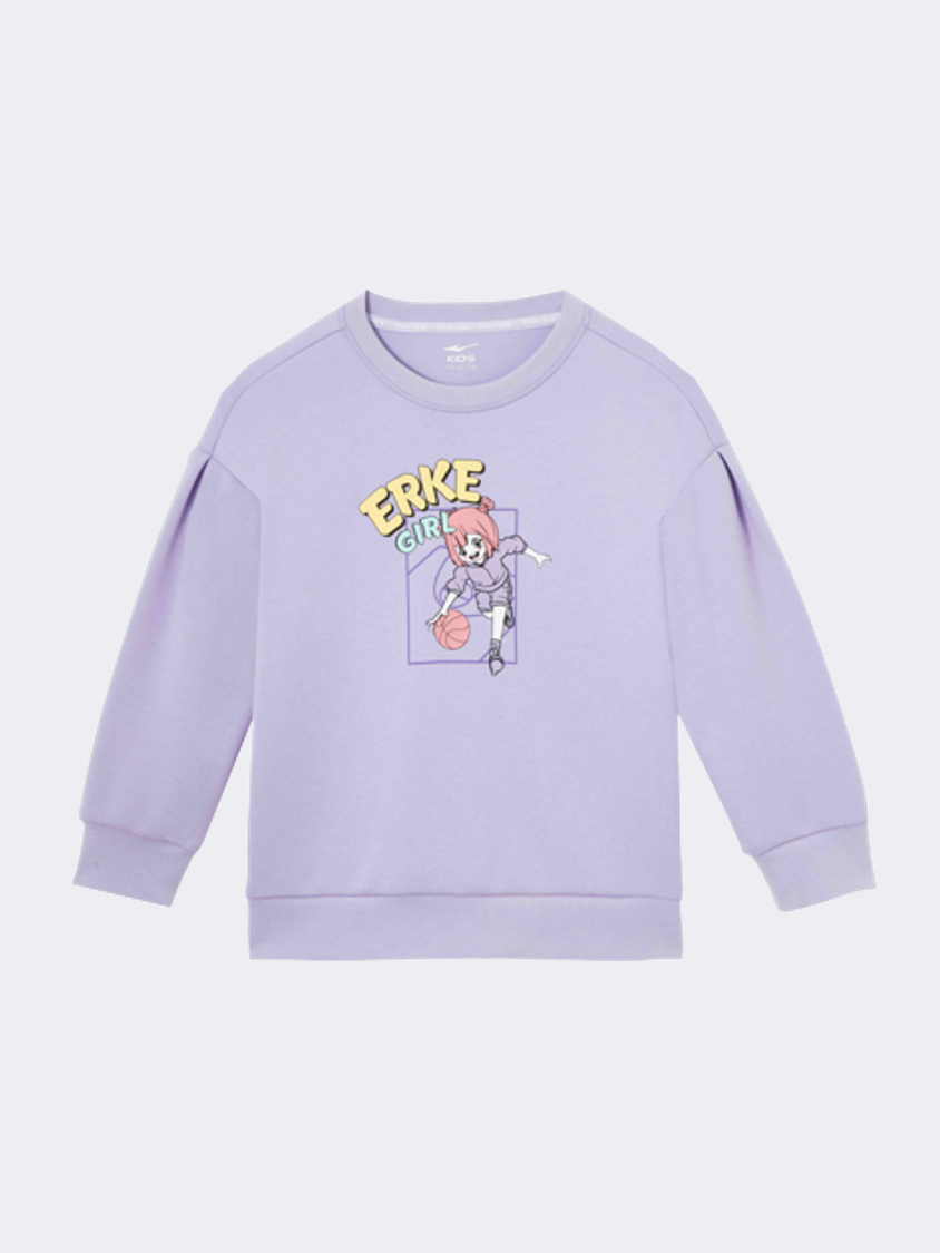 Erke Pullover Little-Girls Lifestyle Sweatshirt Purple