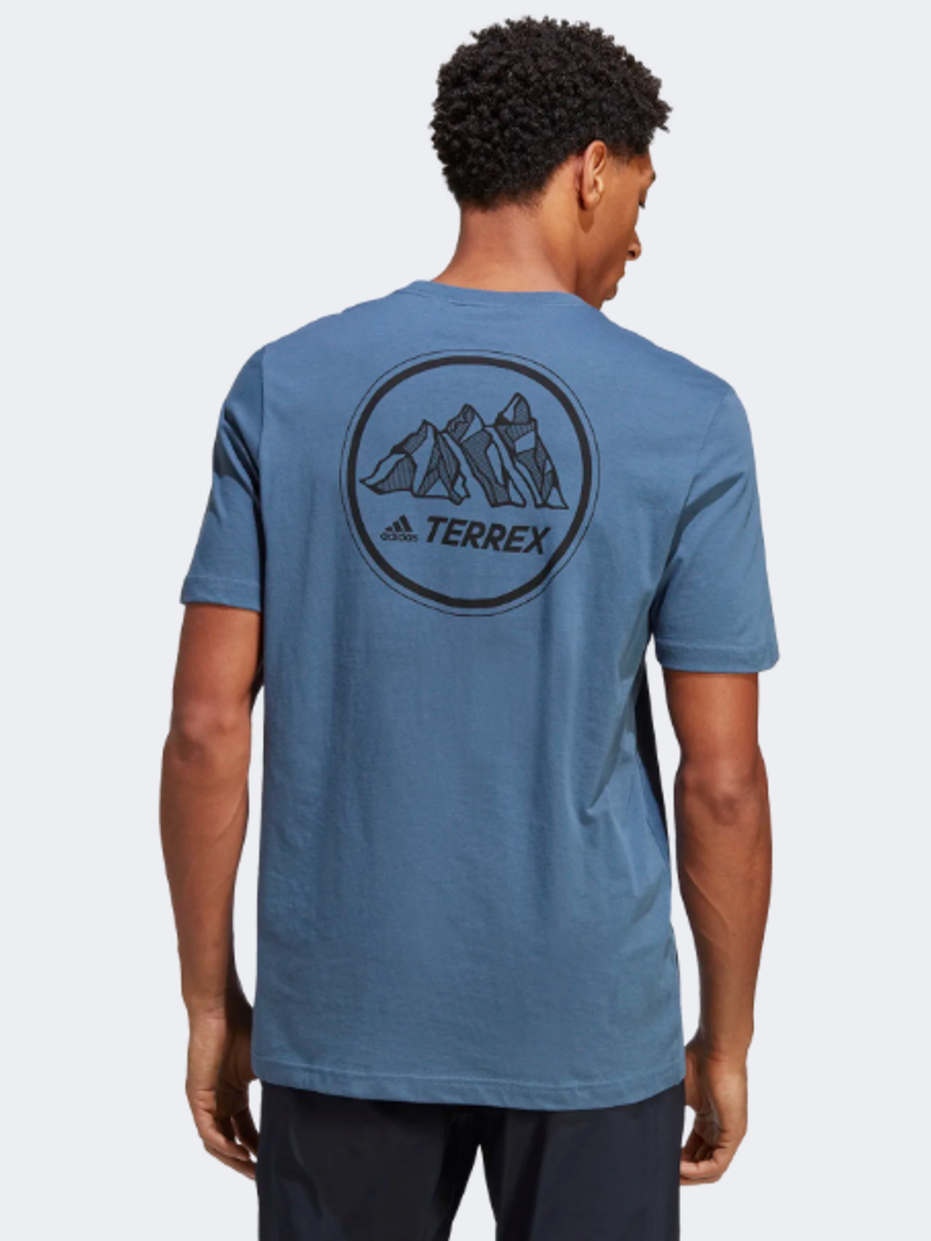 Adidas Terrex Mountain Men Outdoor T-Shirt Blue