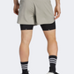 Adidas 2-In-1 Men Running Short Silver
