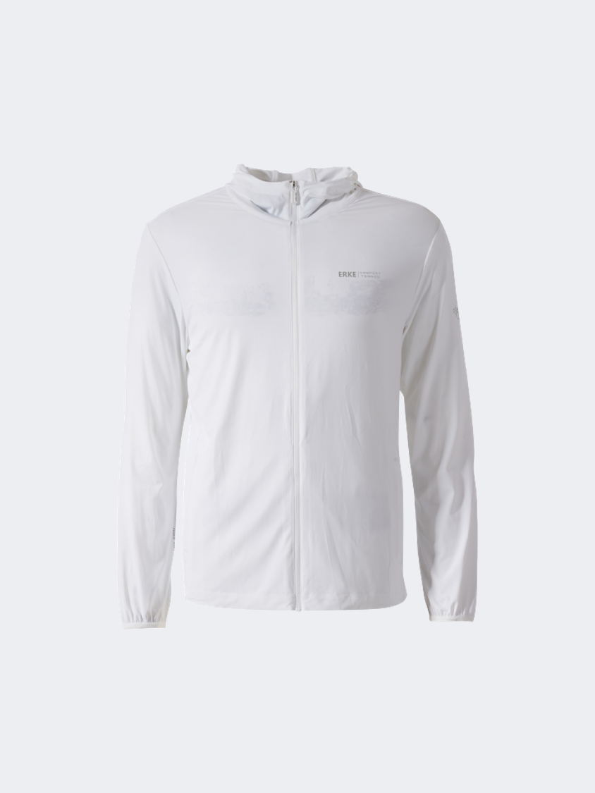 Erke Knitted Men Lifestyle Jacket White