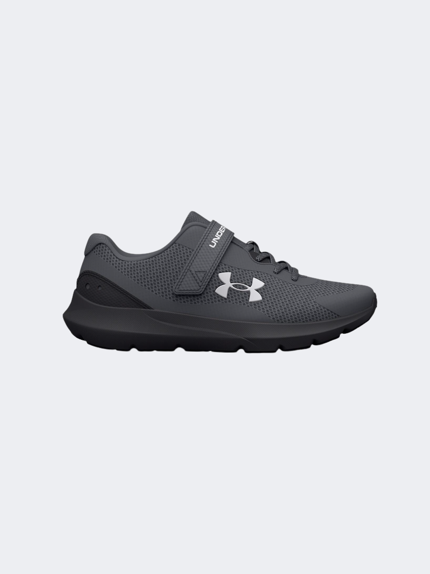 Under Armour Surge 3 Ps-Boys Running Shoes Pitch Grey/White