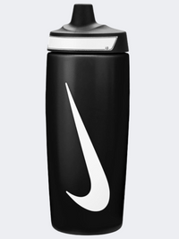 قارورة ماء تدريب للجنسين Nike Refuel 18 أونصة أسود/أبيض