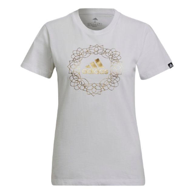 Adidas Mandala Women Lifestyle T-Shirt White/Gold