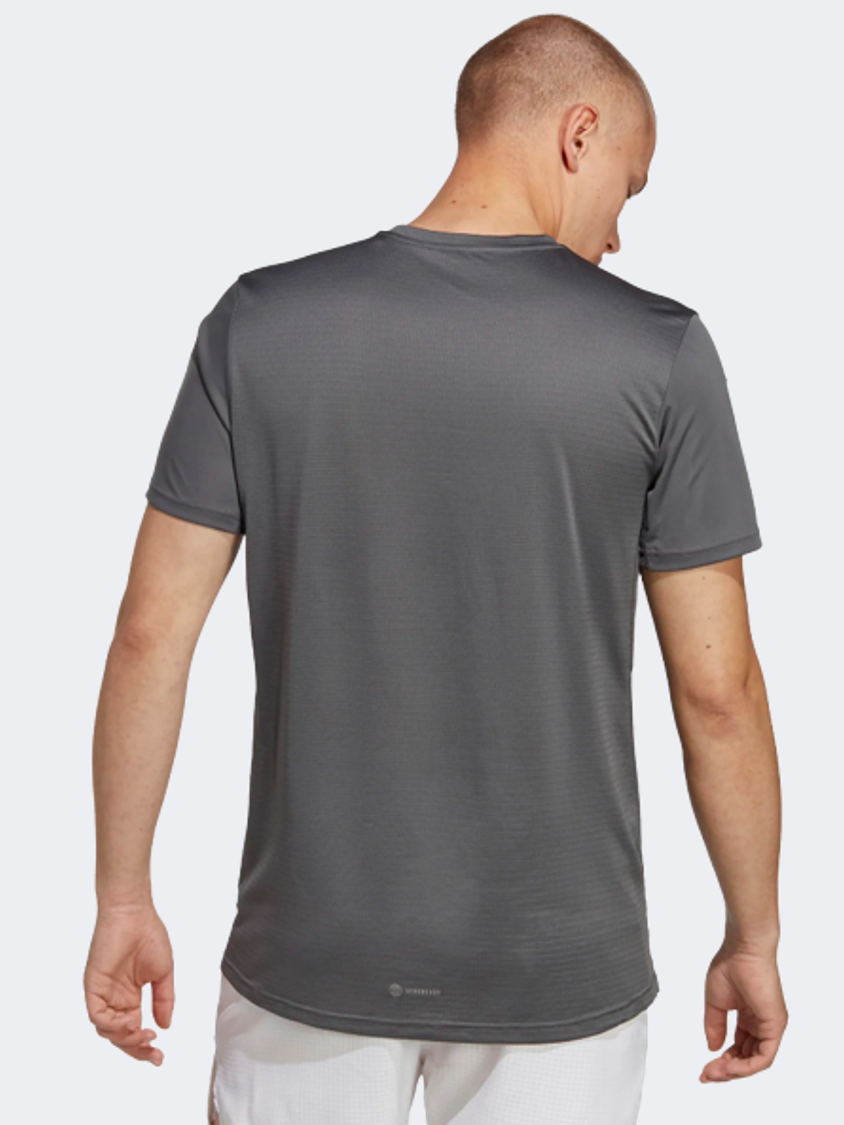 Adidas Own The Run Men Running T-Shirt Grey